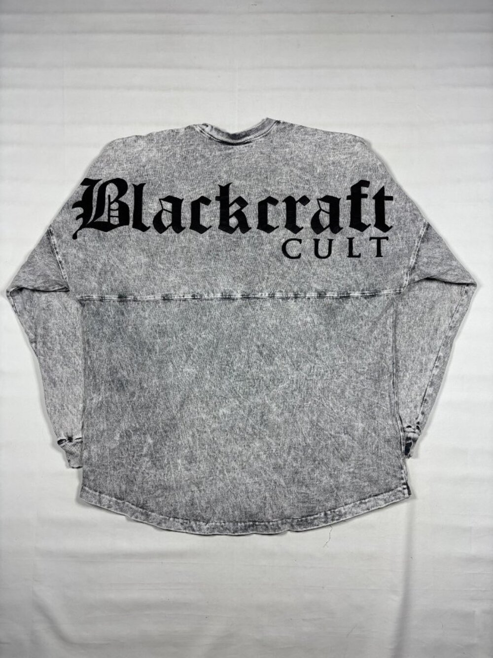 Blackcraft Cult Mens Acid Wash Spirit Jersey Long Sleeve Gothic Graphic Tee Med